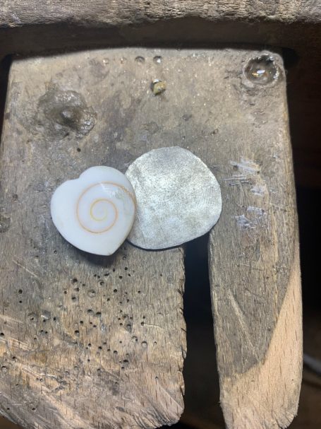 Œil de Sainte-Lucie, monture en argent